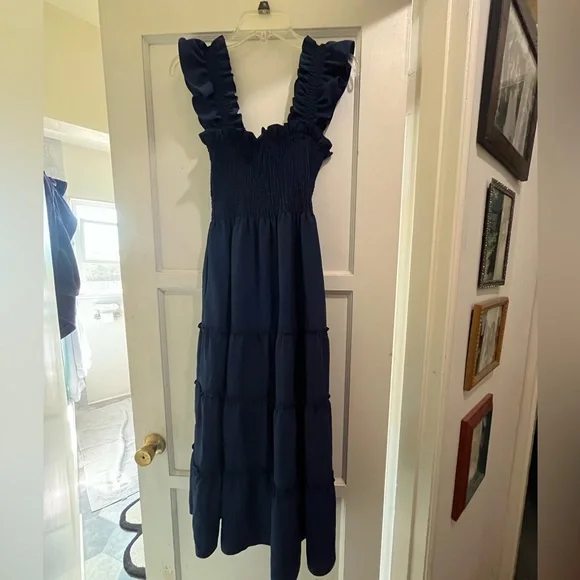Hill house home nap dress size small in navy - Picture 9 of 12